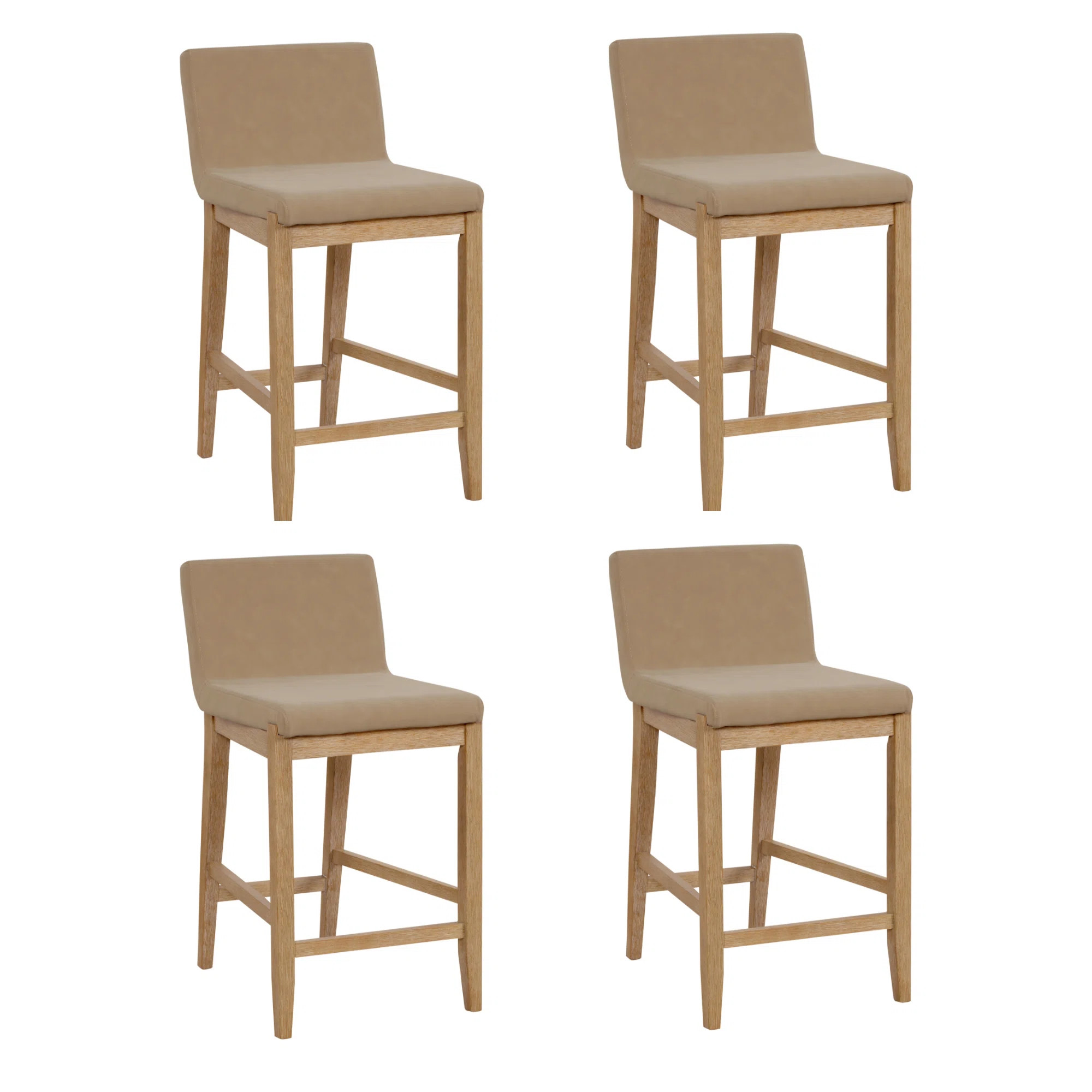 Upholstered Wooden Stool | Wayfair North America