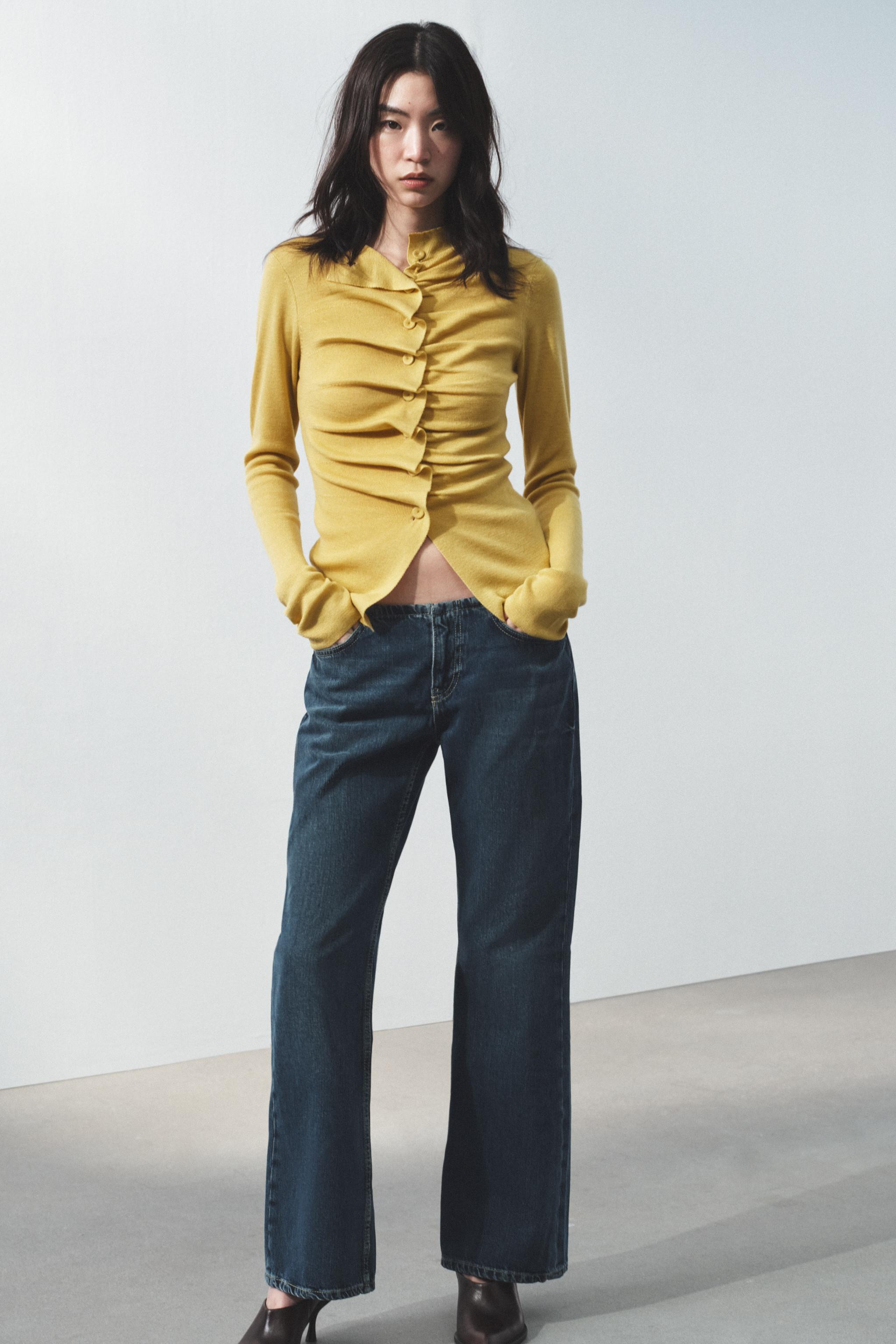 DRAPED KNIT JACKET | Zara US