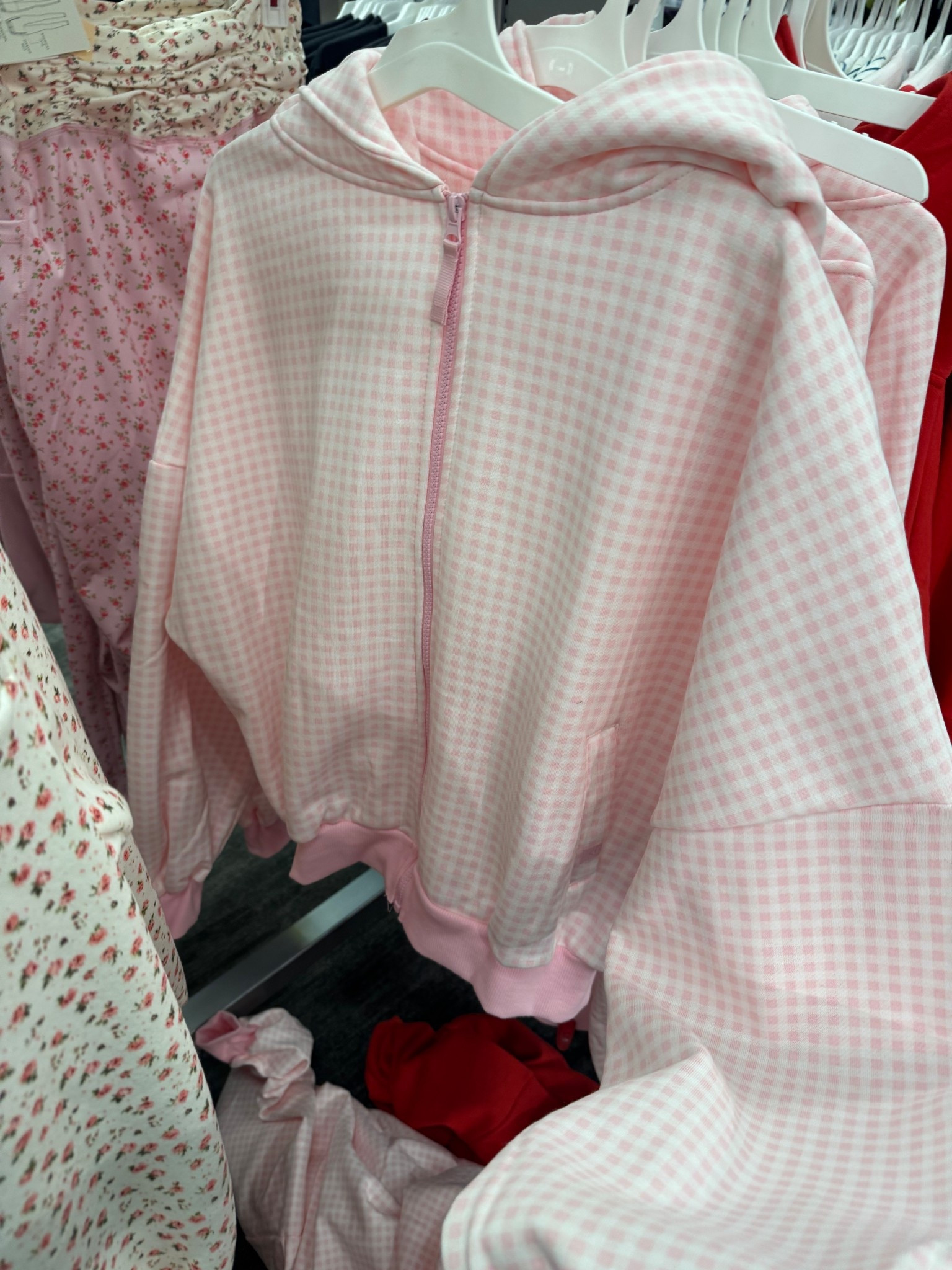 Pink gingham workout jacket 

#LTKfitnessgoals #LTKFindsUnder50 #LTKActive