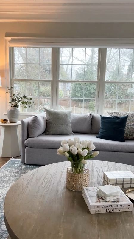 Cozy living room furniture. Everything you see here is family-friendly and great with pets too! Lots on sale. Linking it all!!

#LTKMostLoved #LTKhome #LTKVideo