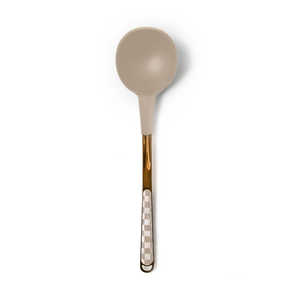 MacKenzie-Childs Mocha Check Ladle | MacKenzie-Childs