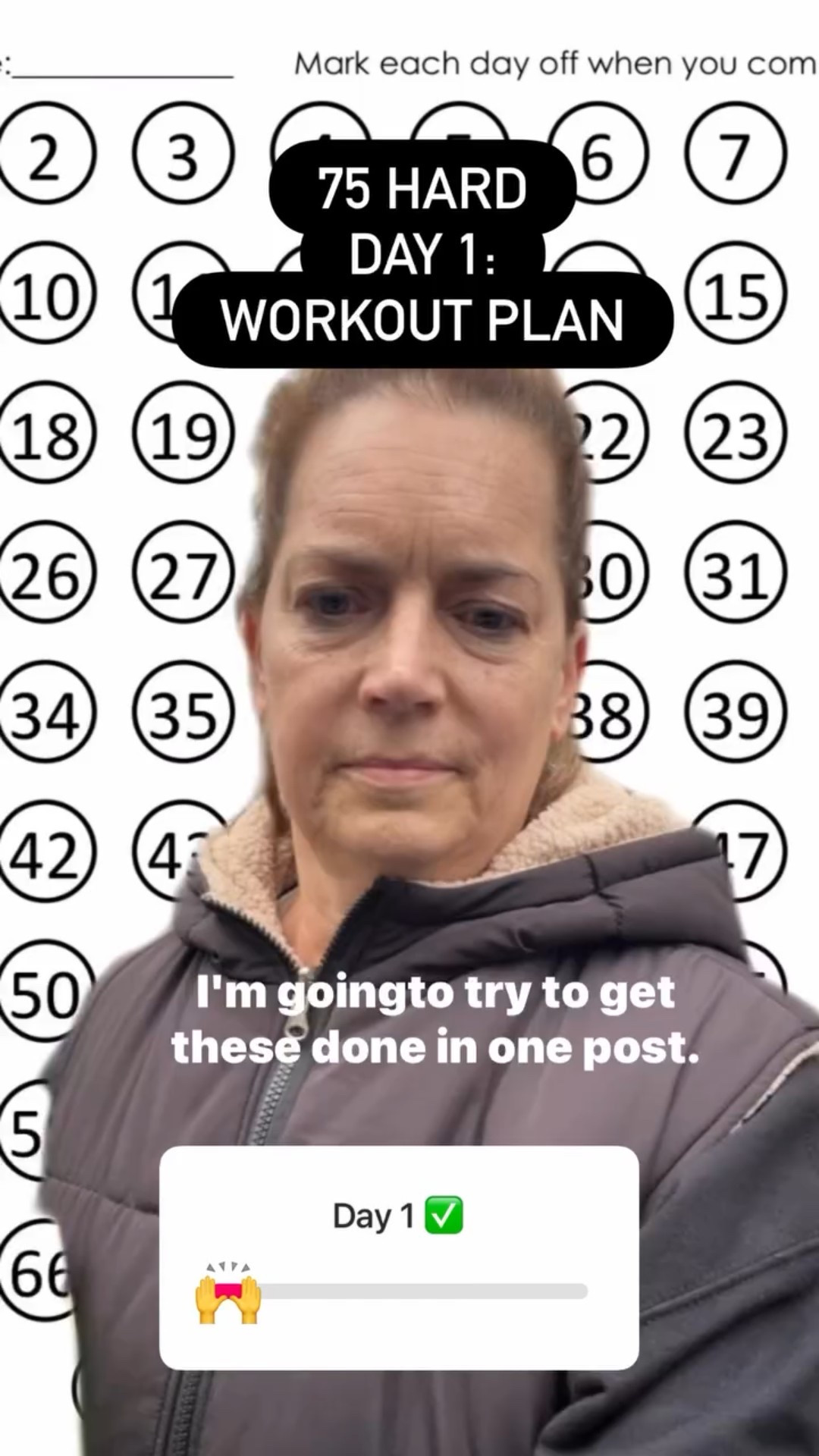 75 HARD
DAY 1:
WORKOUT PLAN