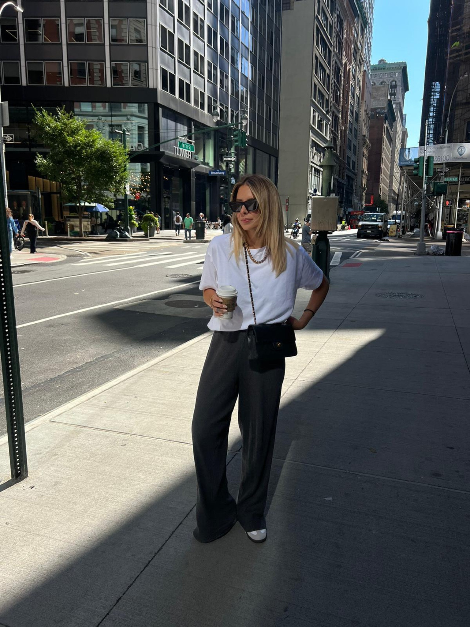 CASUAL STREET NY LOOK
American vintage, white shirt, black pants, ysl glasses 

#LTKSeasonal #LTKtravel #LTKstyletip