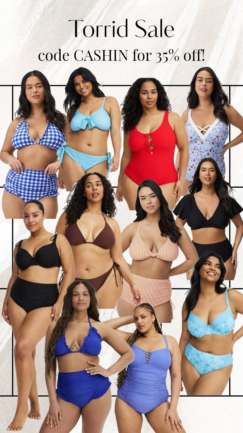 @Torrid sale is on right now! Use your torrid cash or code CASHIN for 35% off!

#LTKSaleAlert #LTKPlusSize #LTKSwim