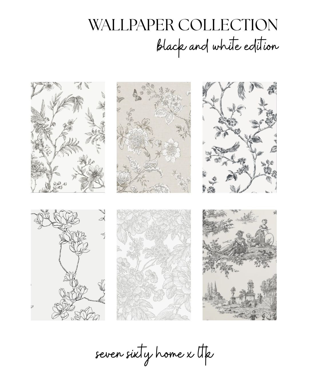 A curated black and white wallpaper collection for lovers of timeless interiors 🤍

I’m always drawn to wallpaper that feels classic — soft florals, sketch-style botanicals, and traditional patterns that add quiet character without overwhelming a room. This collection leans into a warm transitional aesthetic, making it easy to layer with wood tones, vintage frames, and neutral decor.

Inside this edit you’ll find:
• black and white floral wallpaper
• traditional toile and botanical patterns
• neutral wallpaper for bedrooms, powder rooms, or entryways
• classic wallpaper styles that work in both modern and traditional homes
• timeless patterns that feel collected instead of trendy

Whether you’re creating a soft feature wall or designing a full room around wallpaper, these are the pieces I keep coming back to for a look that feels elevated but livable.

Everything is linked below so you can save your favorites for your next project. 

 #LTKHome