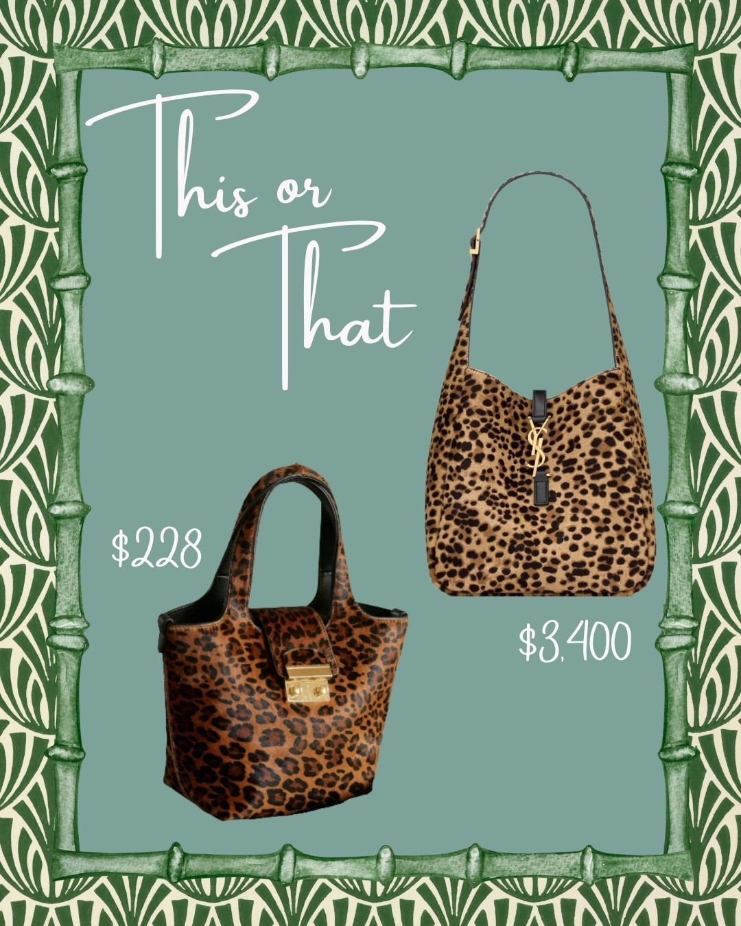 Look for less: YSL v Tuckernuck!


#LTKHoliday #LTKItBag #LTKGiftGuide