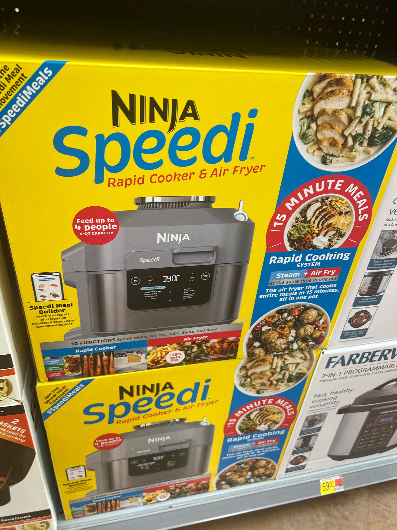 Ninja - Speedi Rapid Cooker & Air Fryer, 6-Qt. Capacity 12-in-1  Functionality -SF301