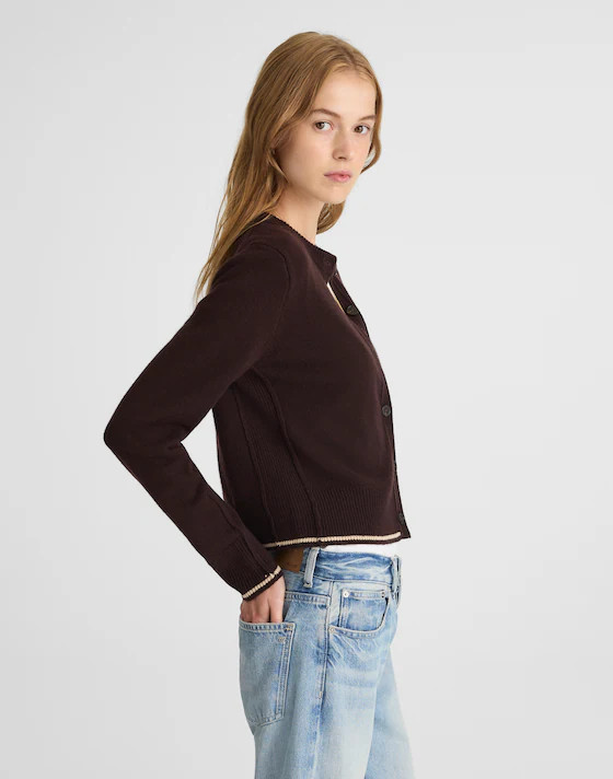 Cashmere Button-Front Cardigan Sweater | Madewell | Madewell