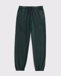 washed logo loose sweatpants | Abercrombie & Fitch (US)