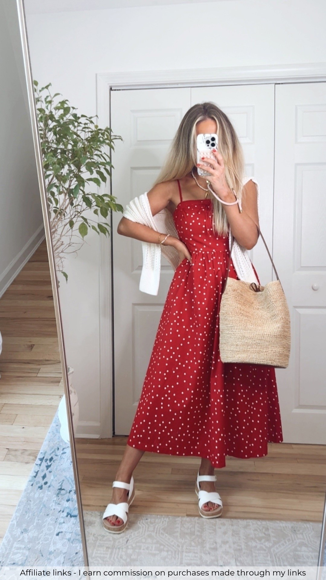 Affiliate links - I earn commission on purchases made through my links | everyday summer outfit
Red midi dress
