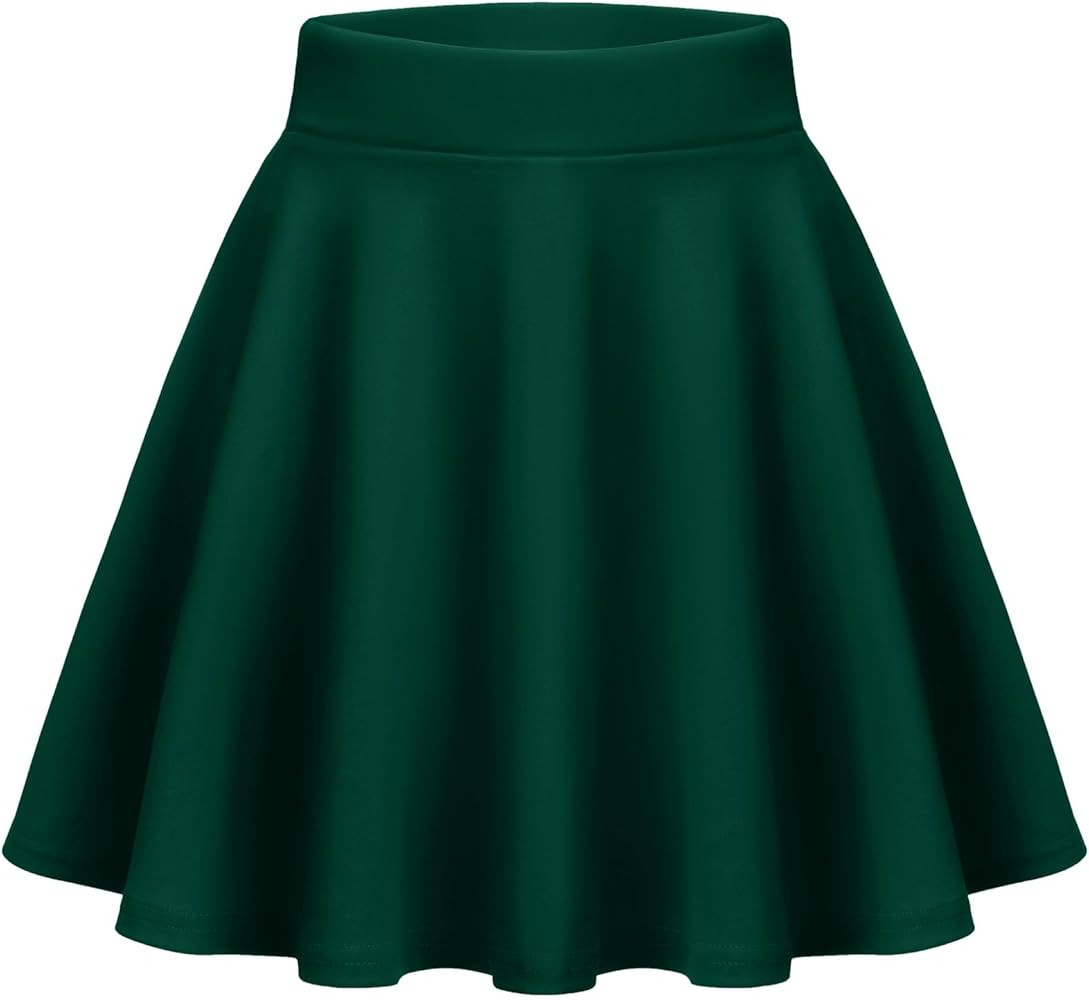 Zeagoo Women's Skirt Basic Mini Skater Skirt 2025 Fall Skirts Stretchable High Waist A-Line Dance... | Amazon (US)