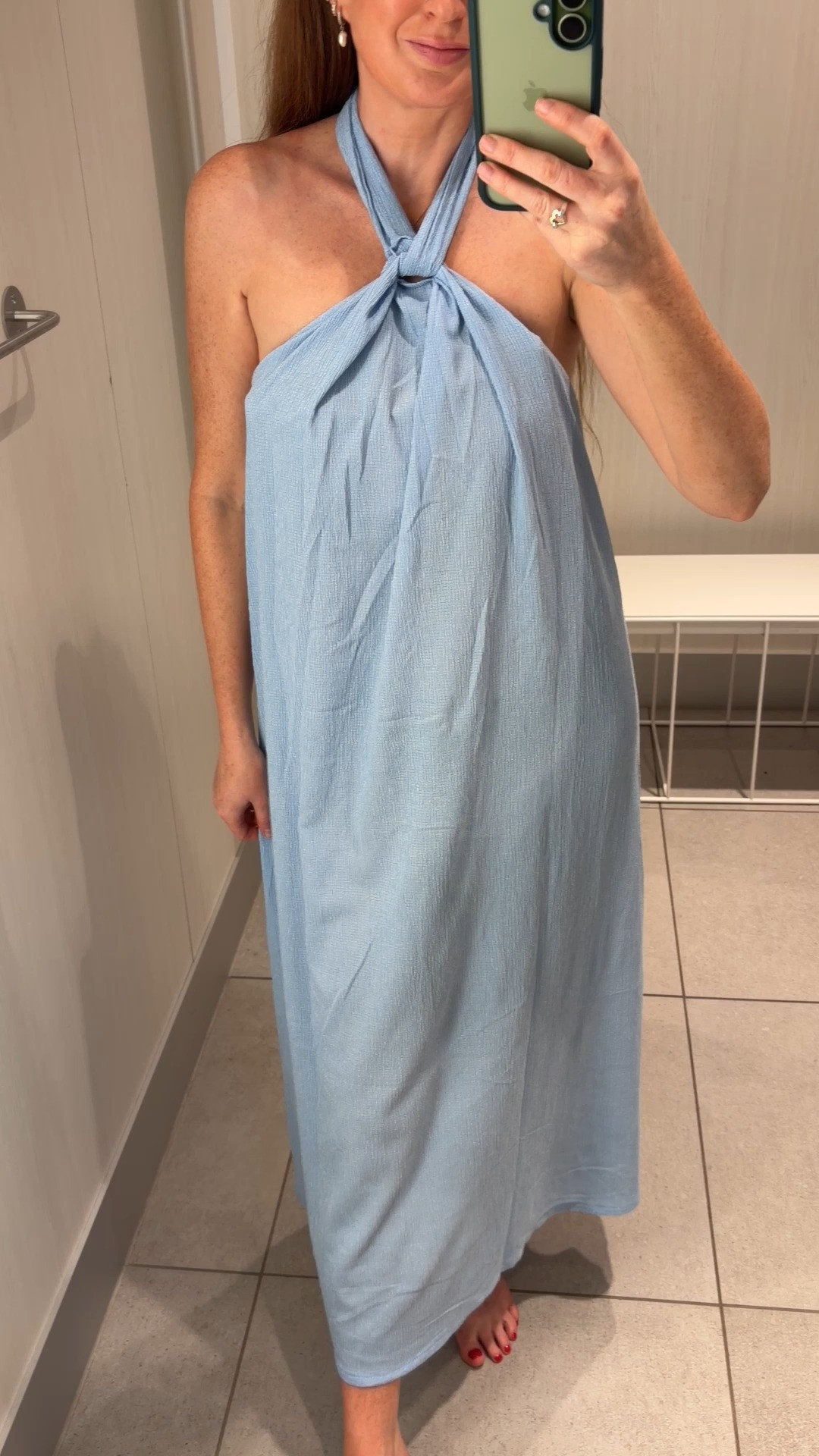 New in H&M Dresses 🩵🌊 An easy throw-on style that works for so many summer moments. Perfect for a beach cover up, summer holiday evenings, brunch dates or sunset dinners by the sea ✨ The soft blue shade gives such effortless holiday energy. Add sandals and a woven bag for daytime or dress it up for evening 🤍 Wearing a size Small, but I could size down to an XS for a more fitted feel. Summer dresses 

 #LTKsummer #LTKtravel #LTKdresses
