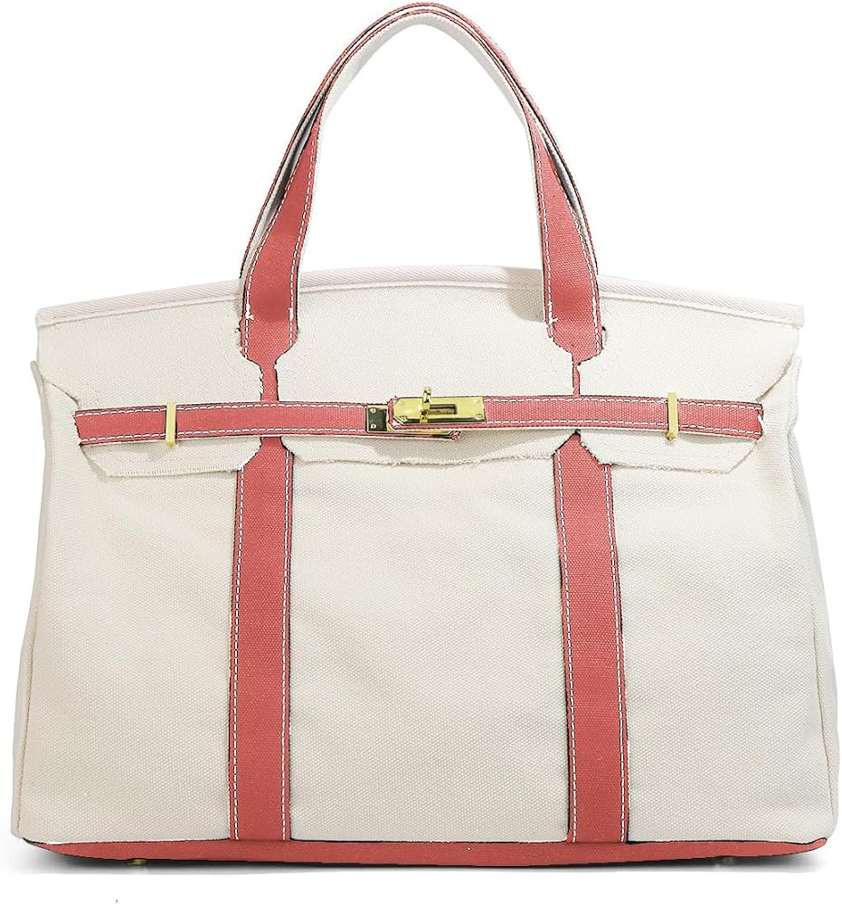 GuYaNa Women's Canvas Handbag, Large Capacity, Versatile Tote Bag for Commuting, is perfect for t... | Amazon (US)