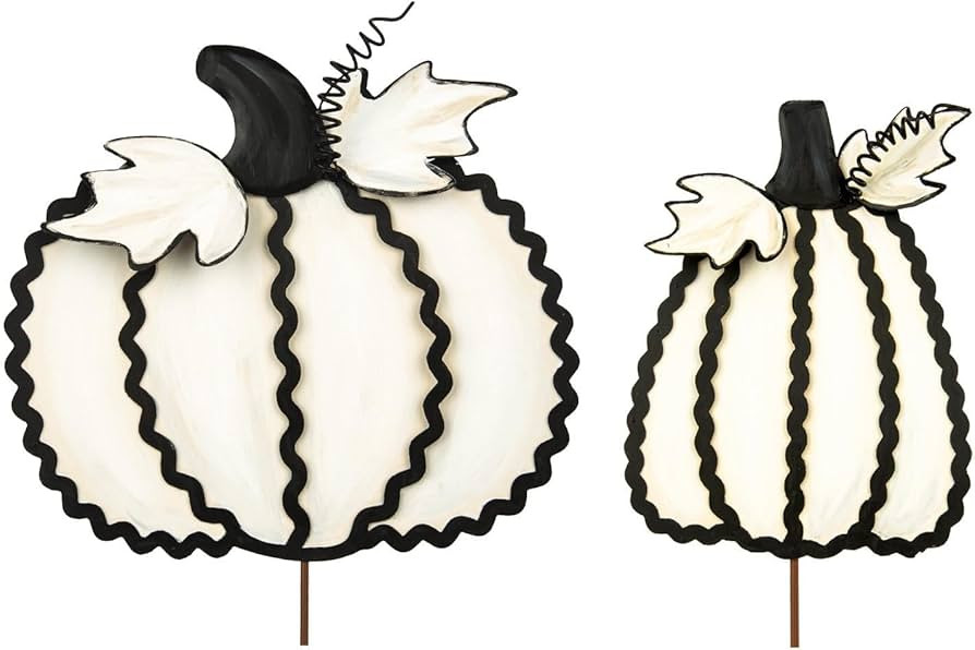 The Roundtop Collection Ric Rac Pumpkins, S/2 | Amazon (US)