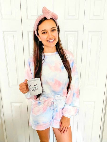 Tie dye loungewear from Amazon, that is so comfy and cozy. Wearing a size small, true to size. #AmazonFashion #Loungewear 

#LTKstyletip #LTKfindsunder100 #LTKfindsunder50