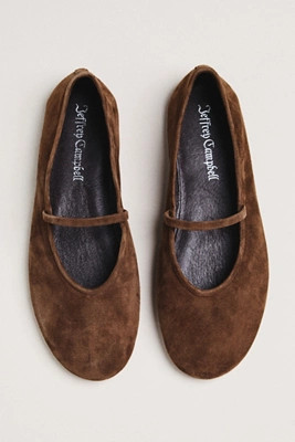 Jeffrey Campbell Dancerina Suede Ballet Flats | Anthropologie (US)