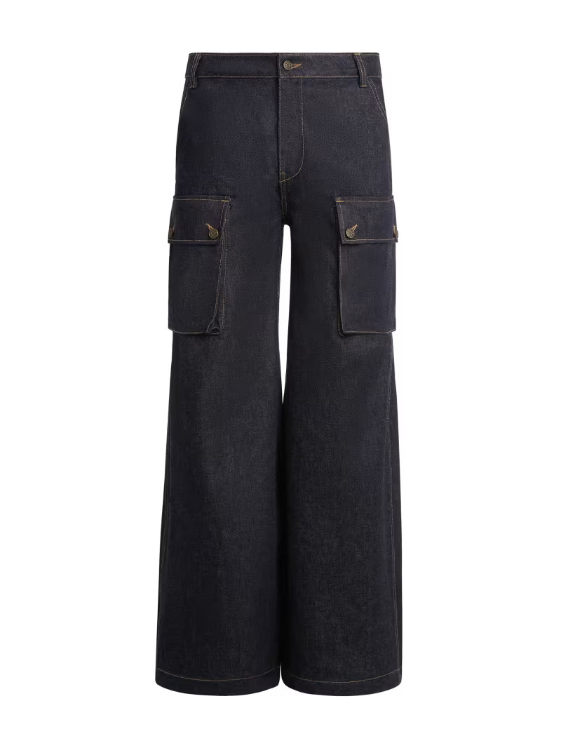 raw denim combat pants | Guess US | Guess (US)