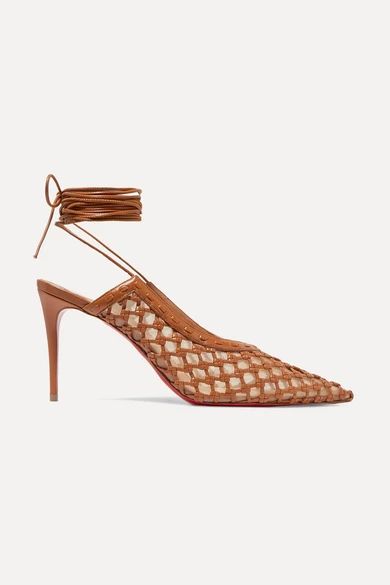 Christian Louboutin
				
			
			
			
			
			
				+ Roland Mouret Cage and Curry mesh and woven le... | NET-A-PORTER (US)