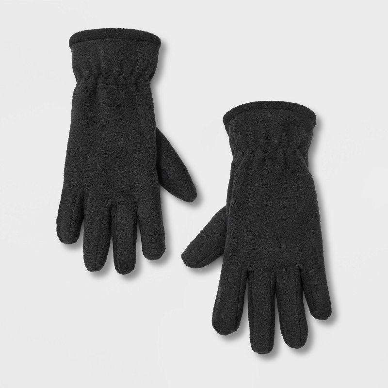 Boys' Solid Fleece Gloves - Cat & Jack™ Black | Target