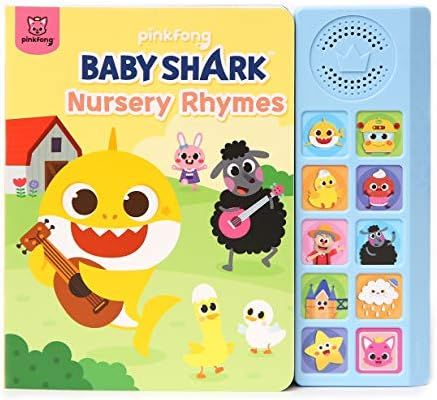 Pinkfong Baby Shark Nursery Rhymes Sound Book | Premium 10 Button Read and Sing-Alongs, Music and So | Amazon (US)