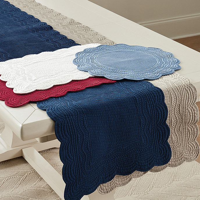 Marseille Quilted Table Linens | Ballard Designs, Inc.