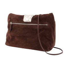 Staud Suede Clutch — Brown | Italist Inc.