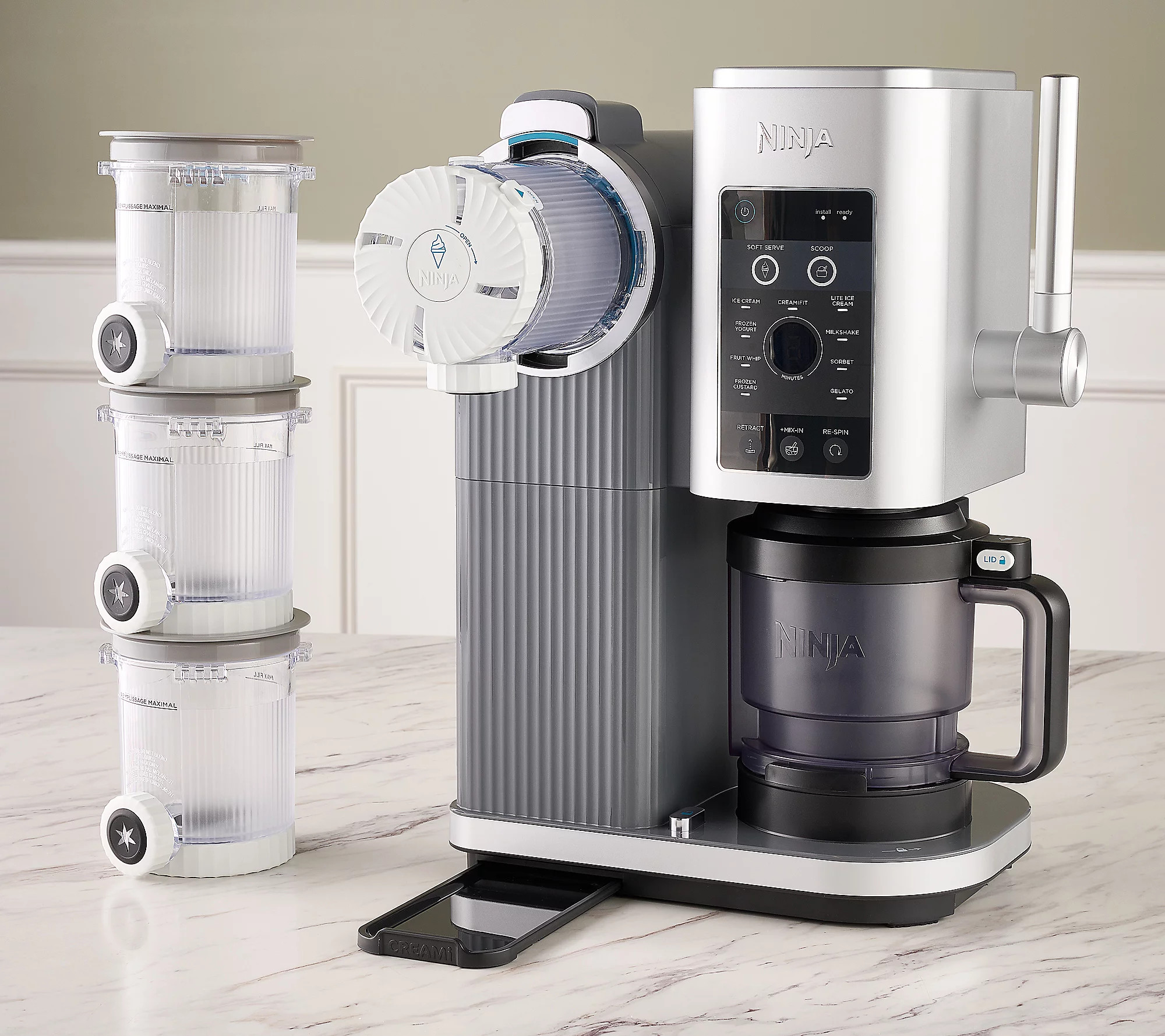 Ninja SWIRL By CREAMi Soft Serve & Ice Cream Maker w/ Pints | QVC