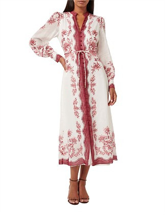 MORGAN PRINTED MIDI DRESS | David Jones (Australia & New Zealand)