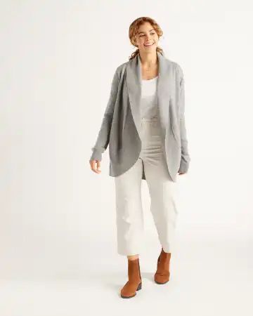 Mongolian Cashmere Open Cardigan Sweater | Quince