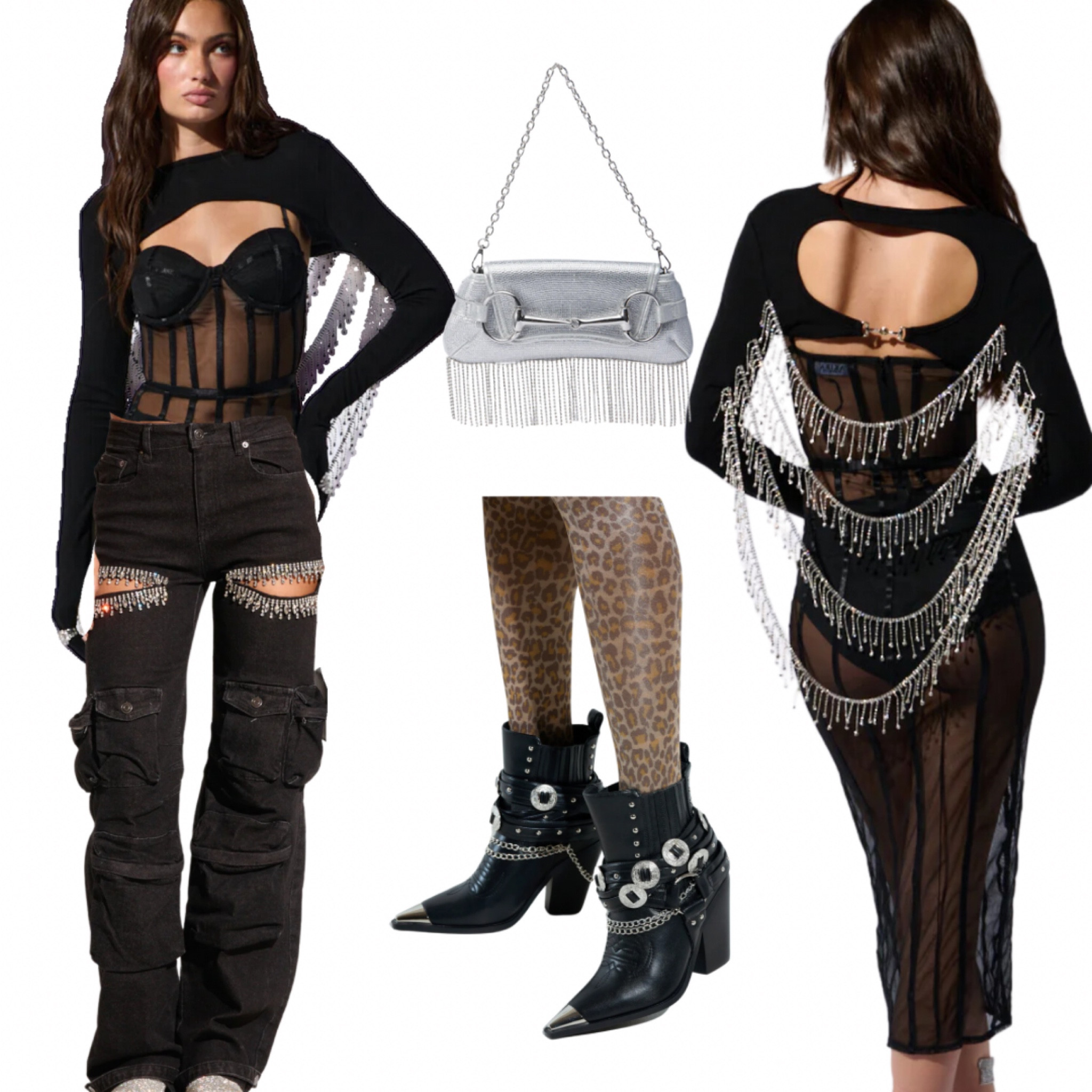 Now please pay close attention- the highlights of this look are the bolero (the shawl) that means the lace bodysuit is not apart of this look. The long sleeve with the tassel back that matches the jeans are. You get what I’m saying? 🥴

#LTKMidsize #LTKPlusSize #LTKStyleTip