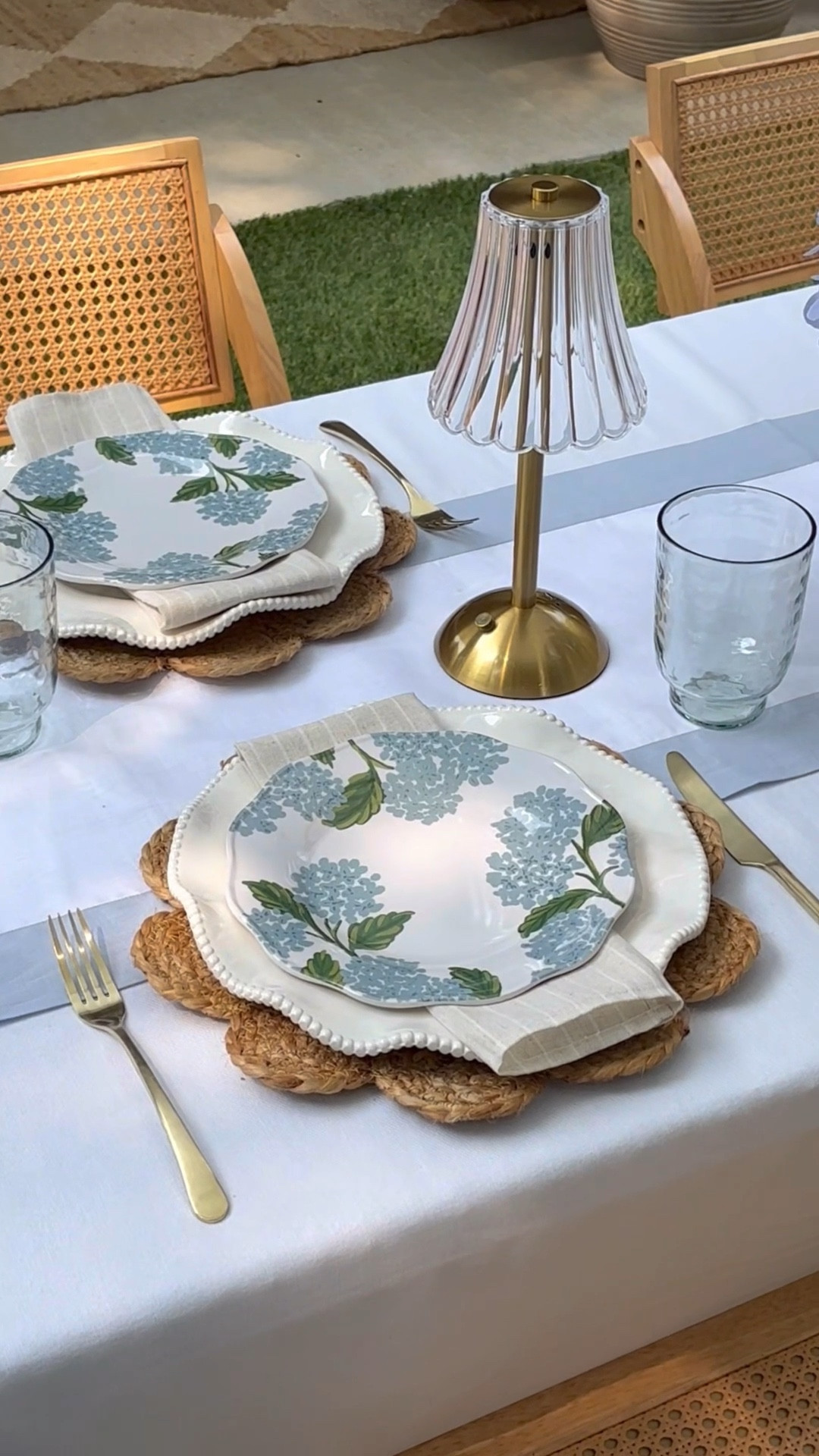 Summer blue hydrangea dinner party set up 🫶🏼

#LTKHome #LTKSummerEdit #LTKParties