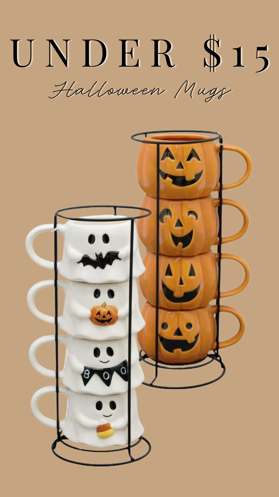 Under $15 for these adorable Halloween mug sets!

#LTKHome #LTKSaleAlert