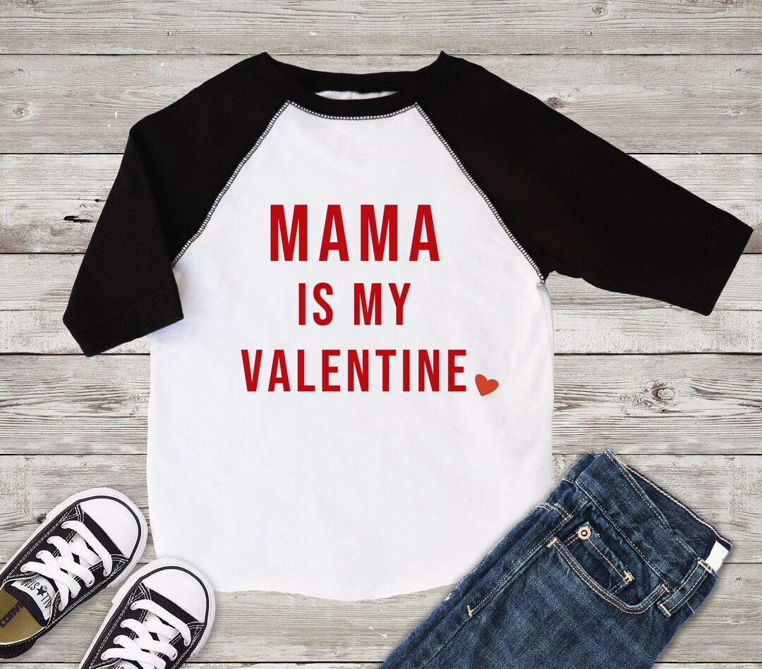 Mama is My Valentine Shirt Mommy is My Valentine Valentines - Etsy | Etsy (US)