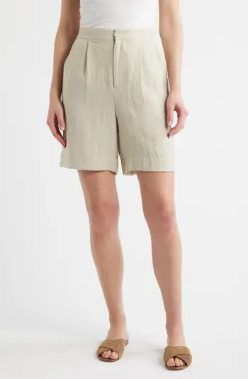 Pleat Front Bermuda Shorts | Nordstrom