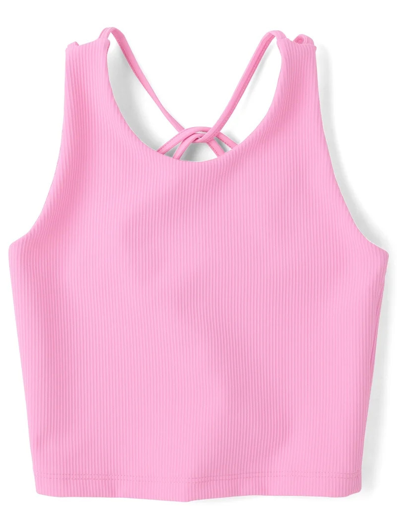 The Children's Place Girls Sleeveless Quick Dry Cross Back Ribbed Tank Top, Sizes XS-XXL | Walmart (US)