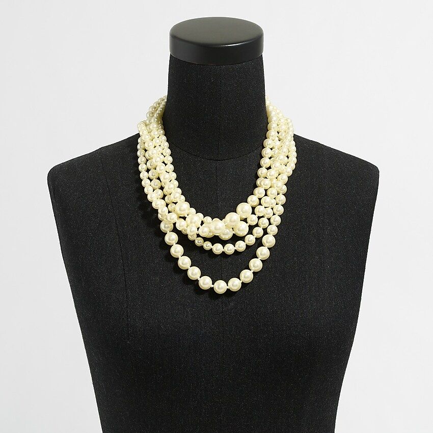 Multistrand pearl necklace | J.Crew Factory