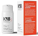 K18 Leave-In Repair Hair Mask Treatment to Repair Dry or Damaged Hair - 4 Minutes to Reverse Hair Damage from Bleach, Color, Chemical Services and Heat, 50 ml | Amazon (US)