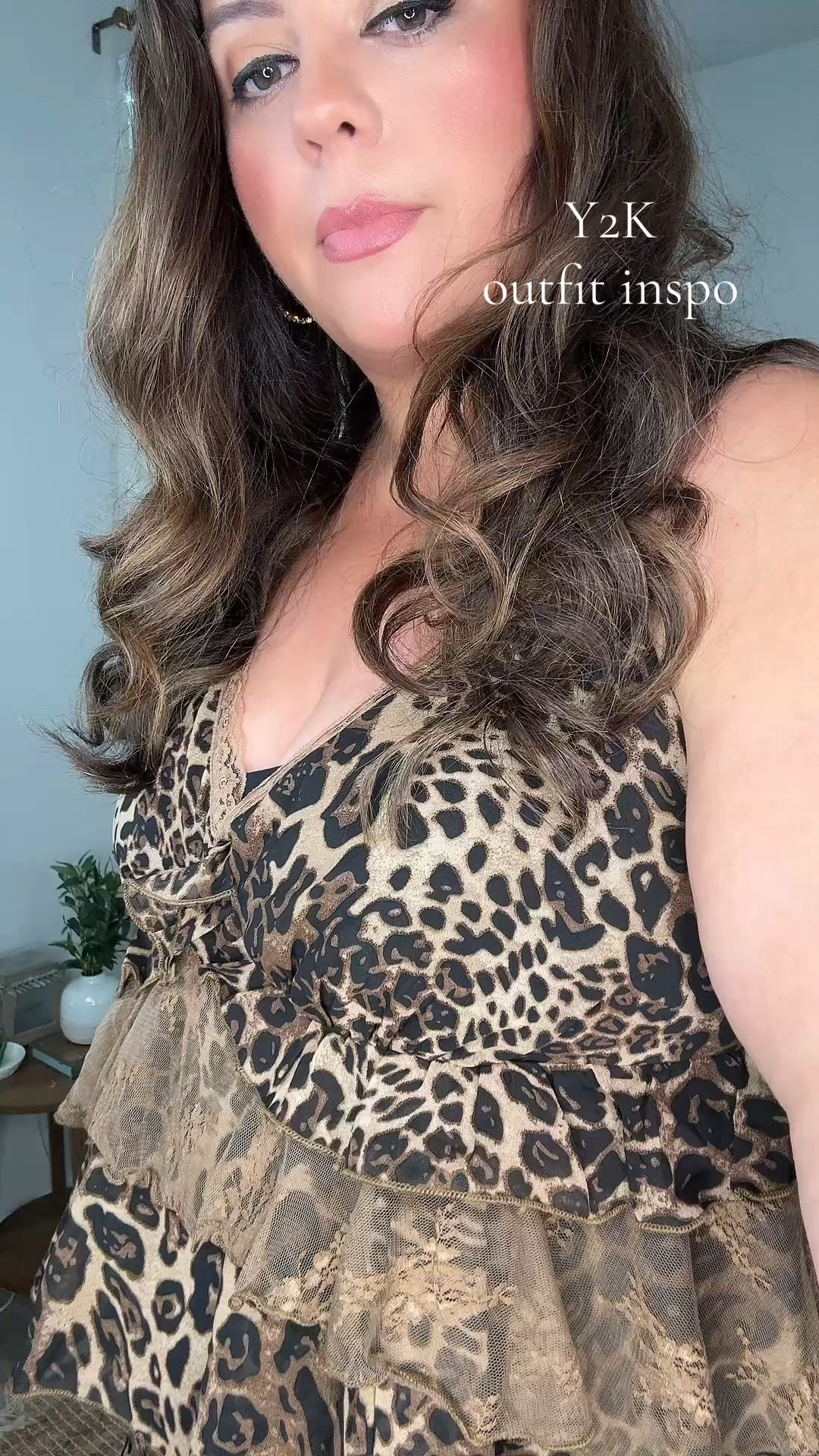 Plus size leopard outfit giving Y2K outfit inspo - I would consider sizing up in both pieces

#LTKPlusSize