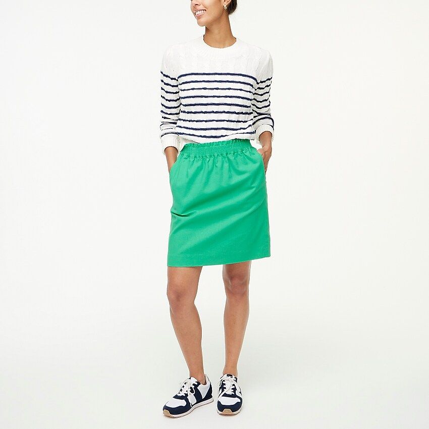 Linen-cotton city skirt | J.Crew Factory