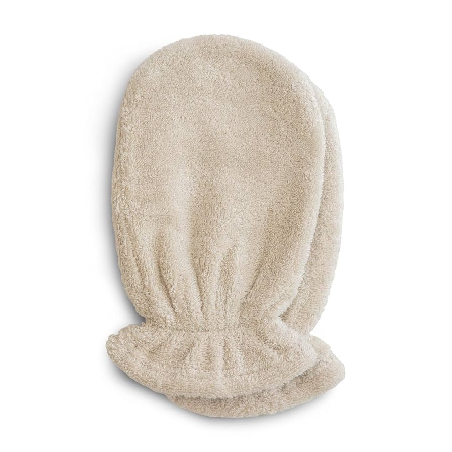 mushie Baby Bath Mitt | Organic Cotton | Pack of 2 (Fog) | Amazon (US)