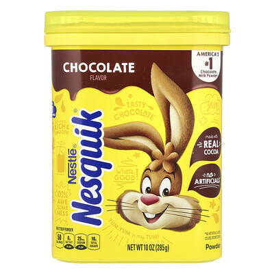 Nesquik, Nestle® Powder, Chocolate, 10 oz (285 g) | iHerb