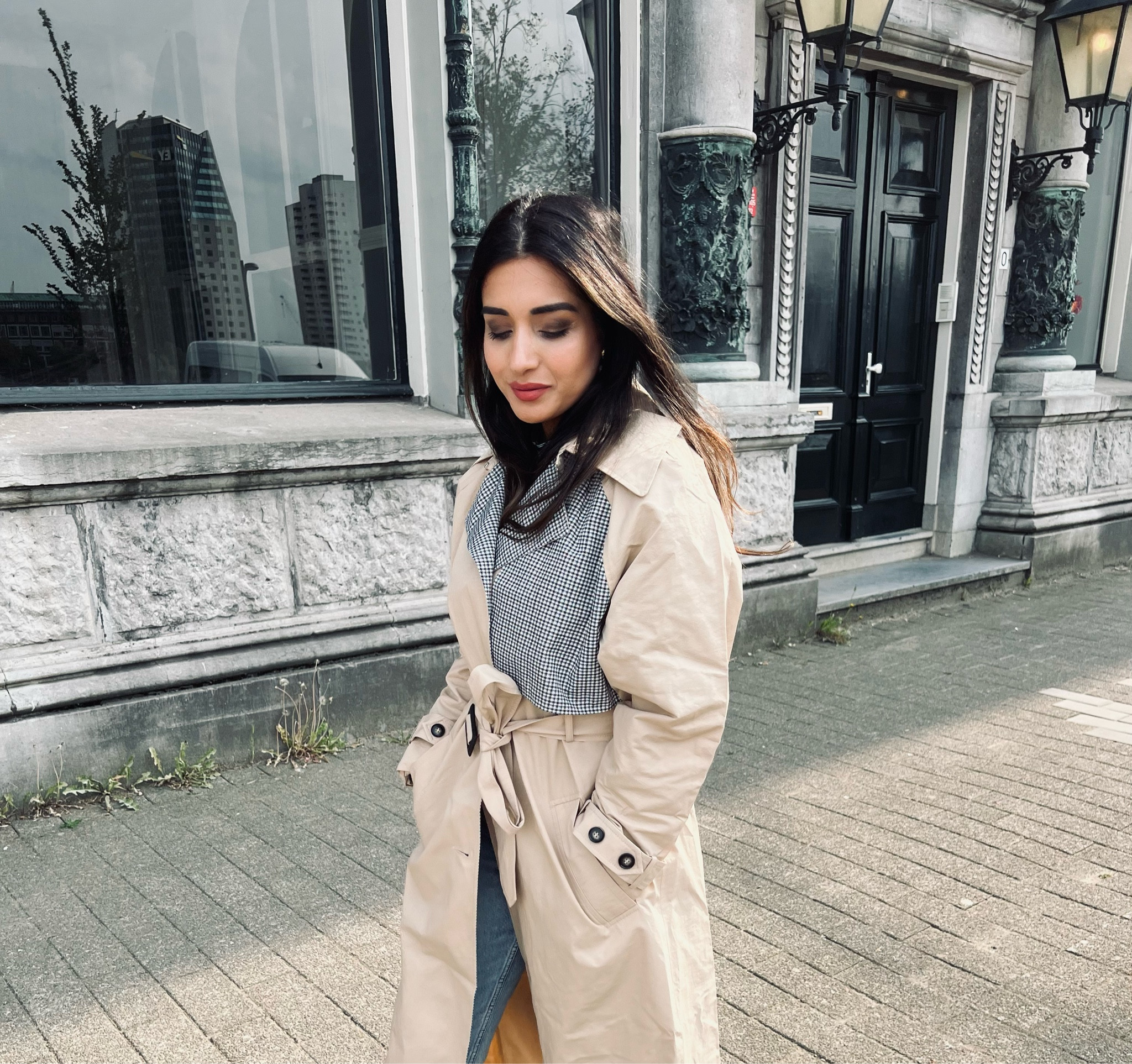 Asyou @Asos 
Trenchcoat, Trench coat with checkered lining in stone, this autumn jacket is long model.

this jacket is discounted from 70 to 35 euros

#LTKunder100 #LTKeurope