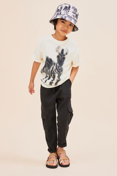 Animal-motif T-shirt - White/zebra - Kids | H&M US | H&M (US + CA)