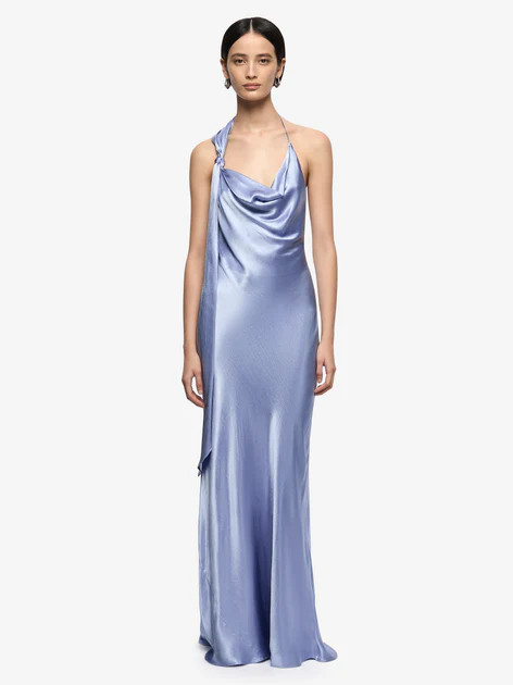 ANGELYNE DRAPE MAXI DRESS - PERIWINKLE BLUE | Bec & Bridge (Global)