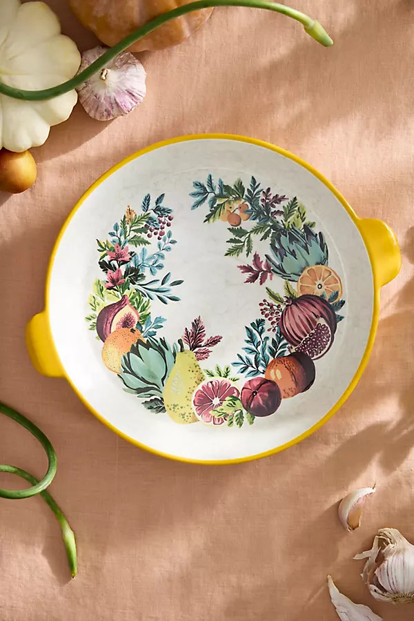 Autumn Bounty Stoneware Pie Dish | Anthropologie (US)