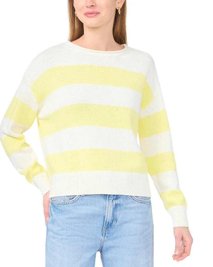 Vince Camuto Wide Striped Rollneck Top | Shop Simon