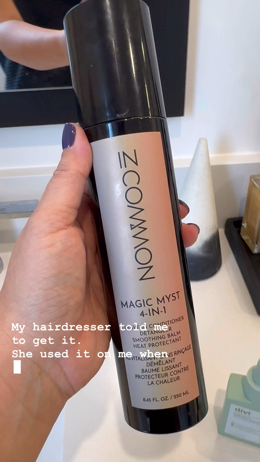 Haircare product obsessions!!!! 
Magic Myst 4-1 Spray
Divi
Milbon Fine Hair Oil
T3 Hairdryer 

#LTKWatchNow #LTKBeauty #LTKCyberWeek