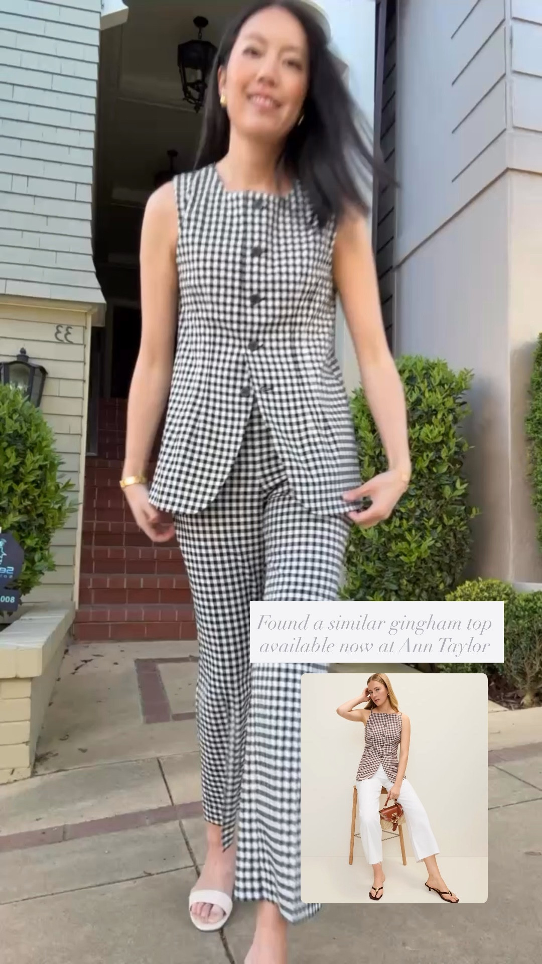Linked a similar top from Ann Taylor as well as an entire gingham set. 

#classicstyle
#matchingset
#summeroutfit
#summertop
#summerpants

#LTKFestival #LTKSeasonal #LTKootd