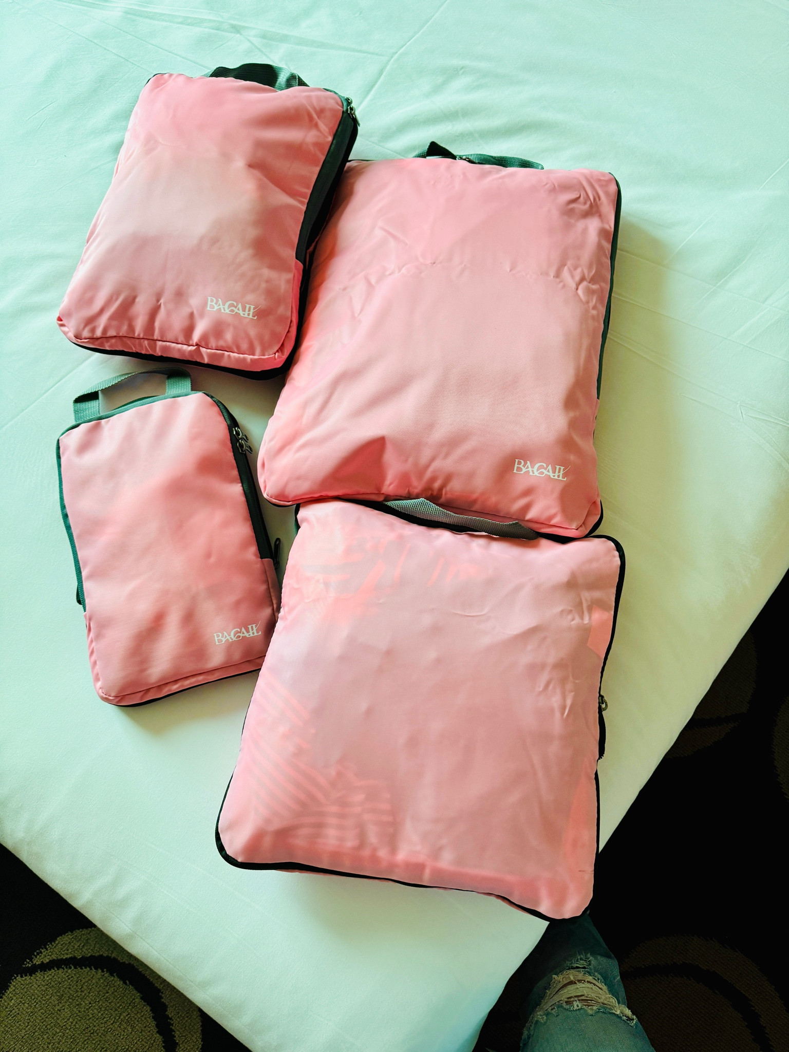 I was able to travel for a work trip with only a carry on suitcase thanks to these compression packing cubes! I was skeptical but it works! #travel #storage #travelfinds #amazon #worktravel

#LTKFamily #LTKTravel #LTKFindsUnder50