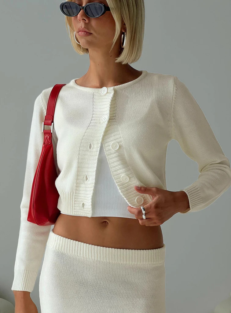 Collase Knit Sweater Cream | Princess Polly US